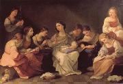 Guido Reni The Girlhood of the Virgin Mary oil on canvas